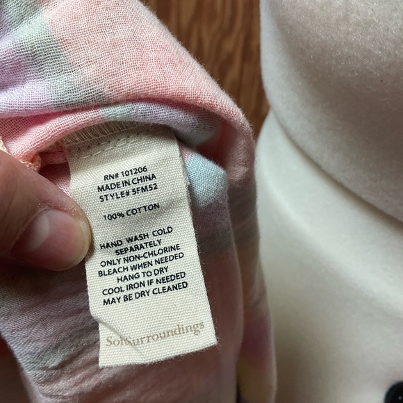 Soft Surroundings Multicolor Button Down Shirt - Picture 5 of 5